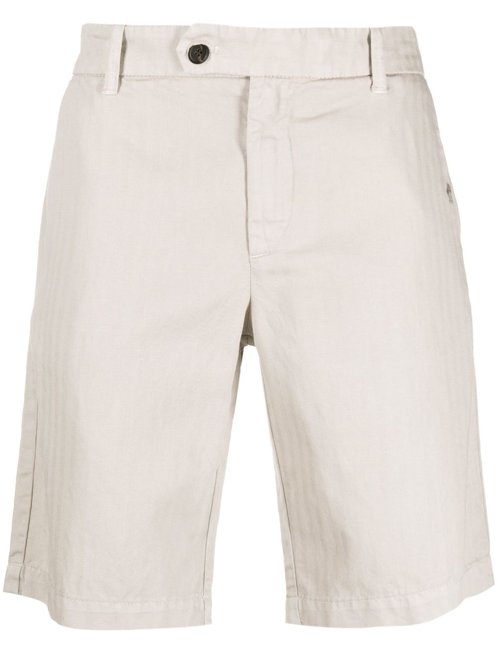 Shop Eleventy Straight-leg Chino Shorts In Neutrals