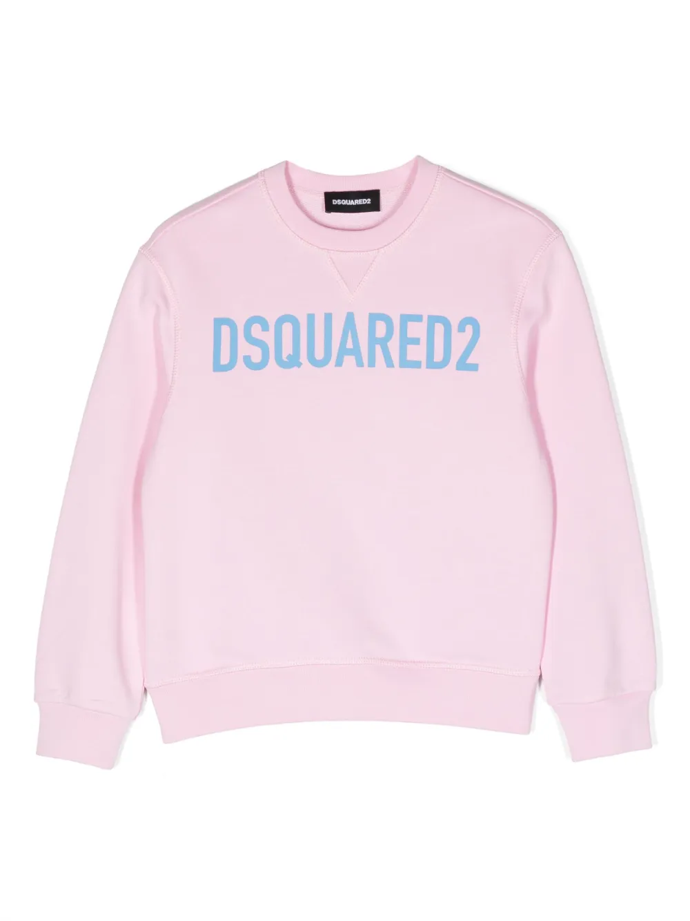 Dsquared2 Kids' Logo-print Cotton Sweatshirt In Pink