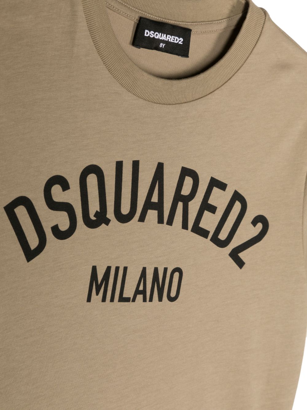 Dsquared2 Kids T-shirt met logoprint Beige