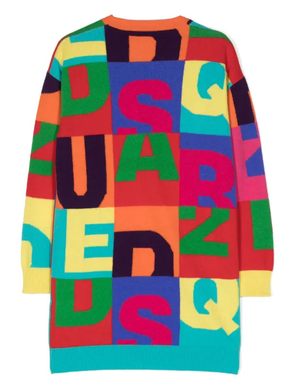 Supreme big letters shop sweater multicolor que es