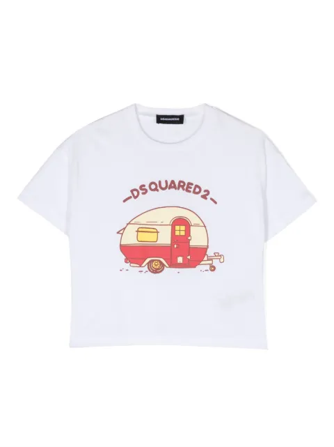 DSQUARED2 KIDS playera con estampado gráfico