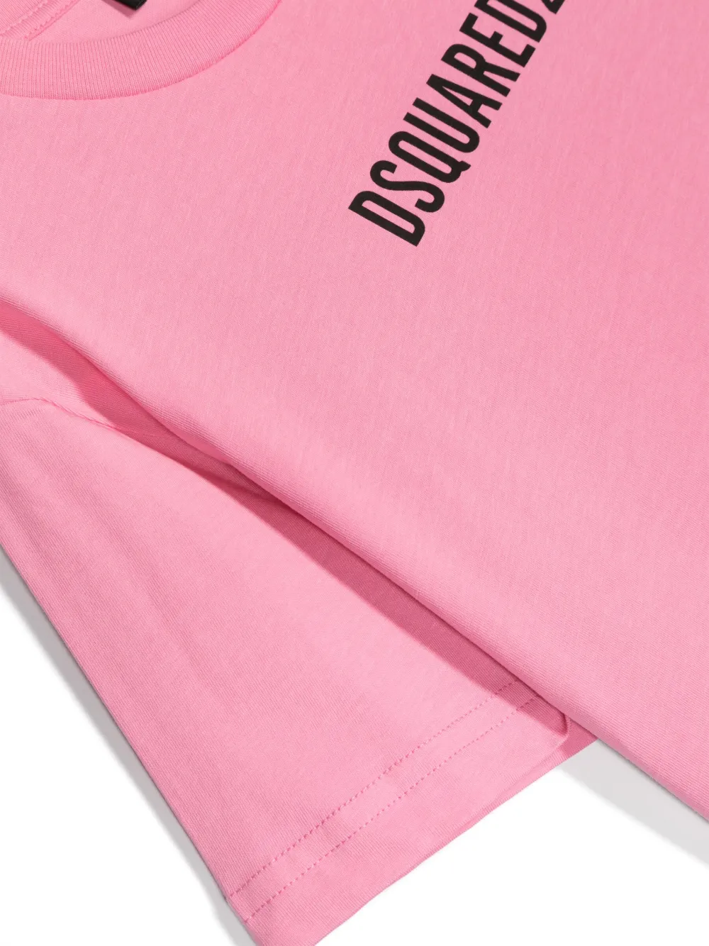 Dsquared2 T-shirt Mit Logo-print In Pink