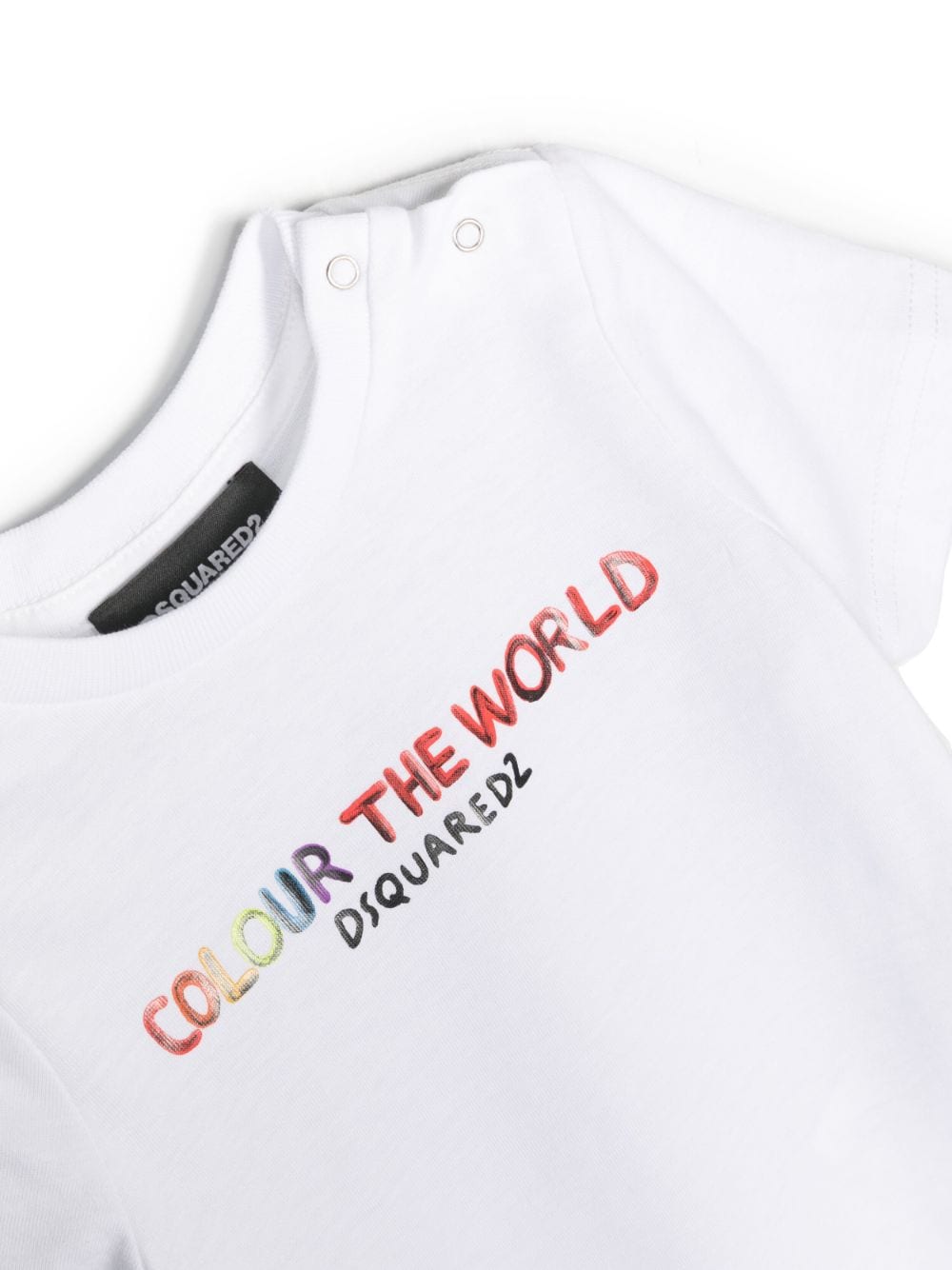 Shop Dsquared2 Slogan-print Short-sleeve T-shirt In White