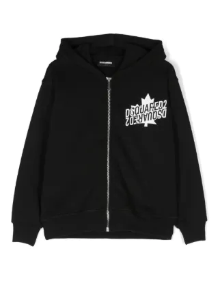 DSQUARED2 KIDS ジップアップ パーカー | ブラック | FARFETCH JP