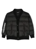 DSQUARED2 KIDS logo-patch padded jacket - Black