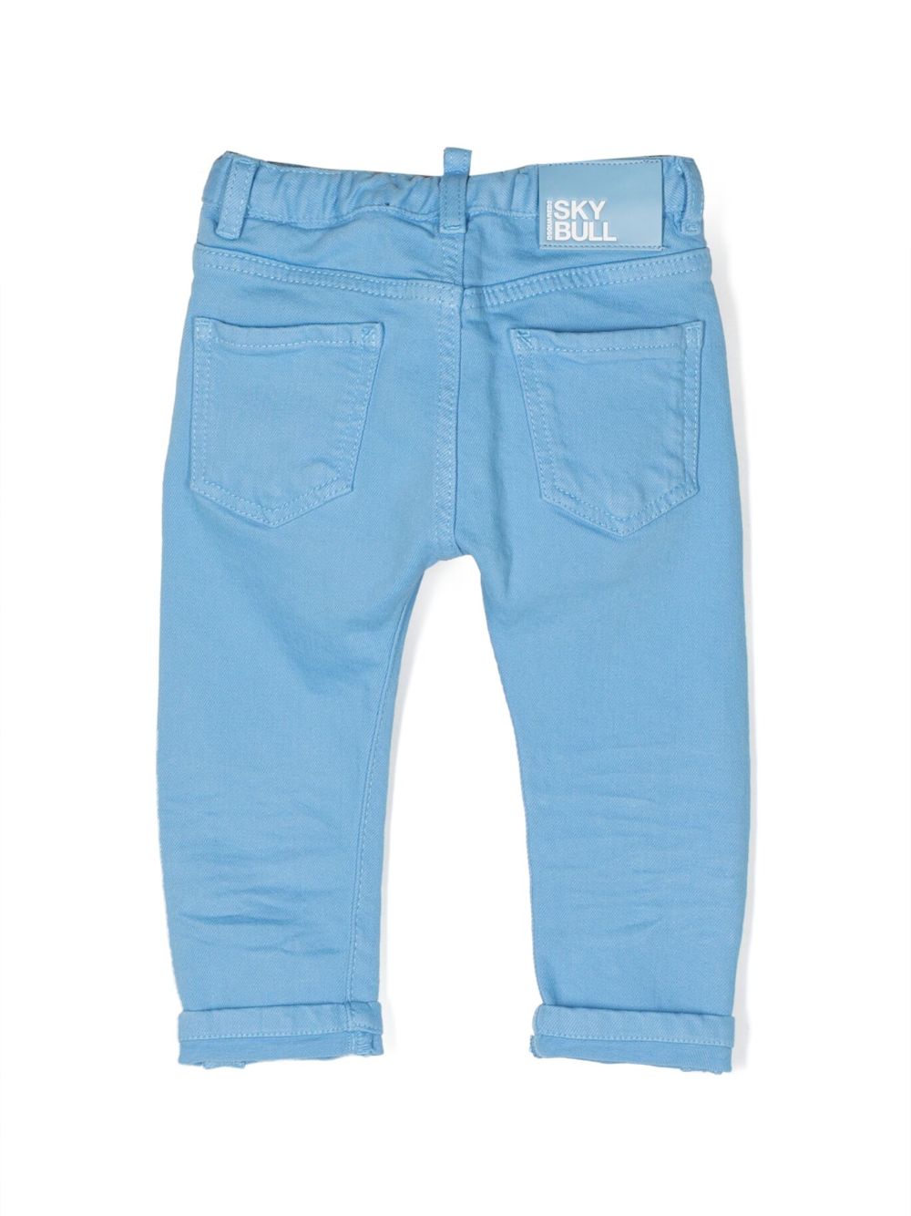 DSQUARED2 KIDS logo-patch jeans - Blue