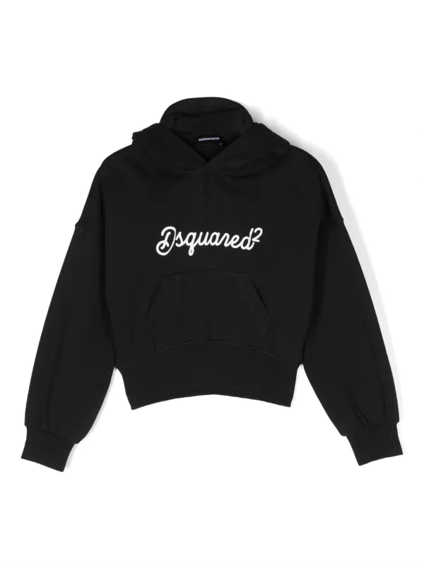 Black hoodie with pink writing clearance