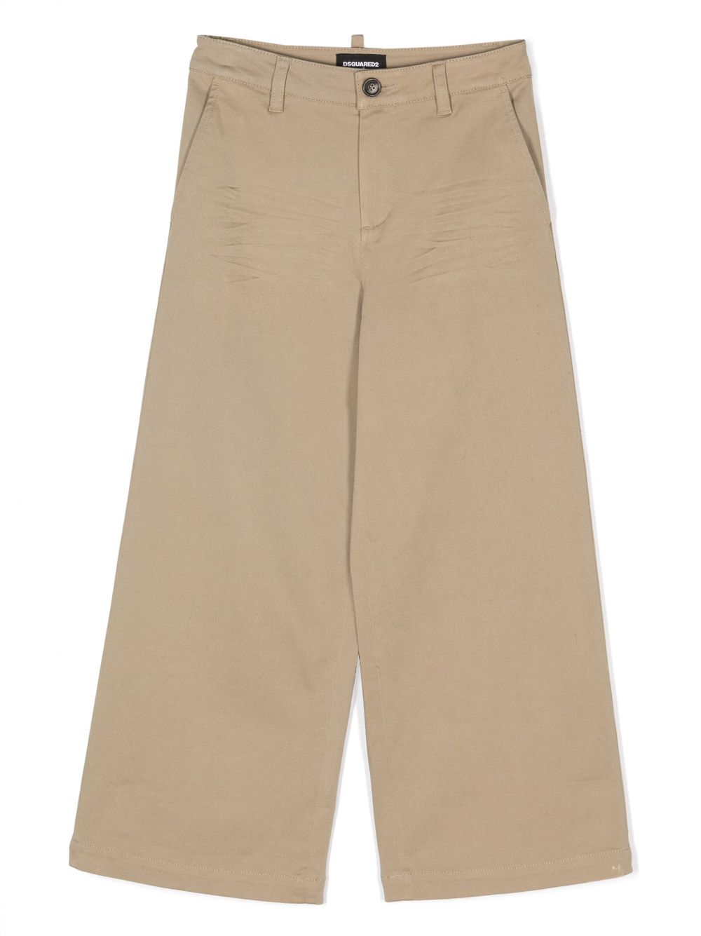 DSQUARED2 KIDS wide-leg trousers - Neutrals