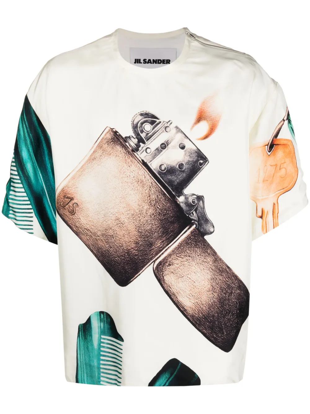 Jil Sander Graphic-print Short-sleeved T-shirt In Multicolor 