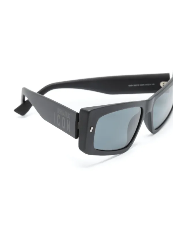 DSQUARED2 EYEWEAR Icon スクエアフレーム サングラス | ブラック
