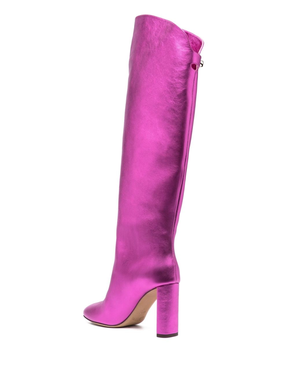 Shop Maison Skorpios Adriana 90mm Knee-high Boots In Rosa