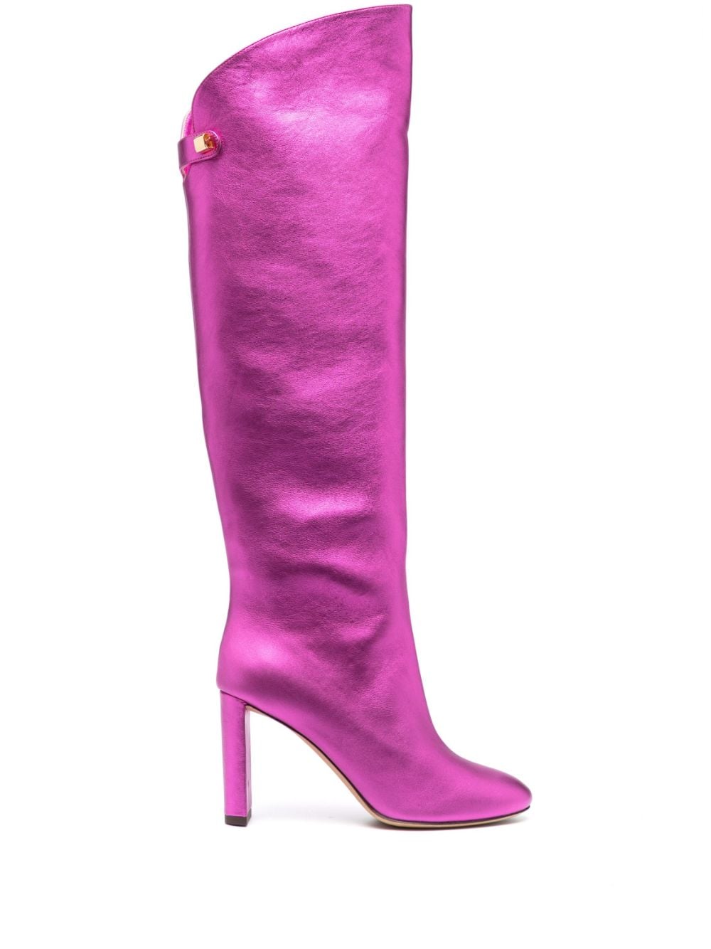 Shop Maison Skorpios Adriana 90mm Knee-high Boots In Pink