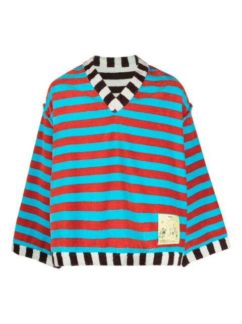 Sunnei stripe-print long-sleeved top