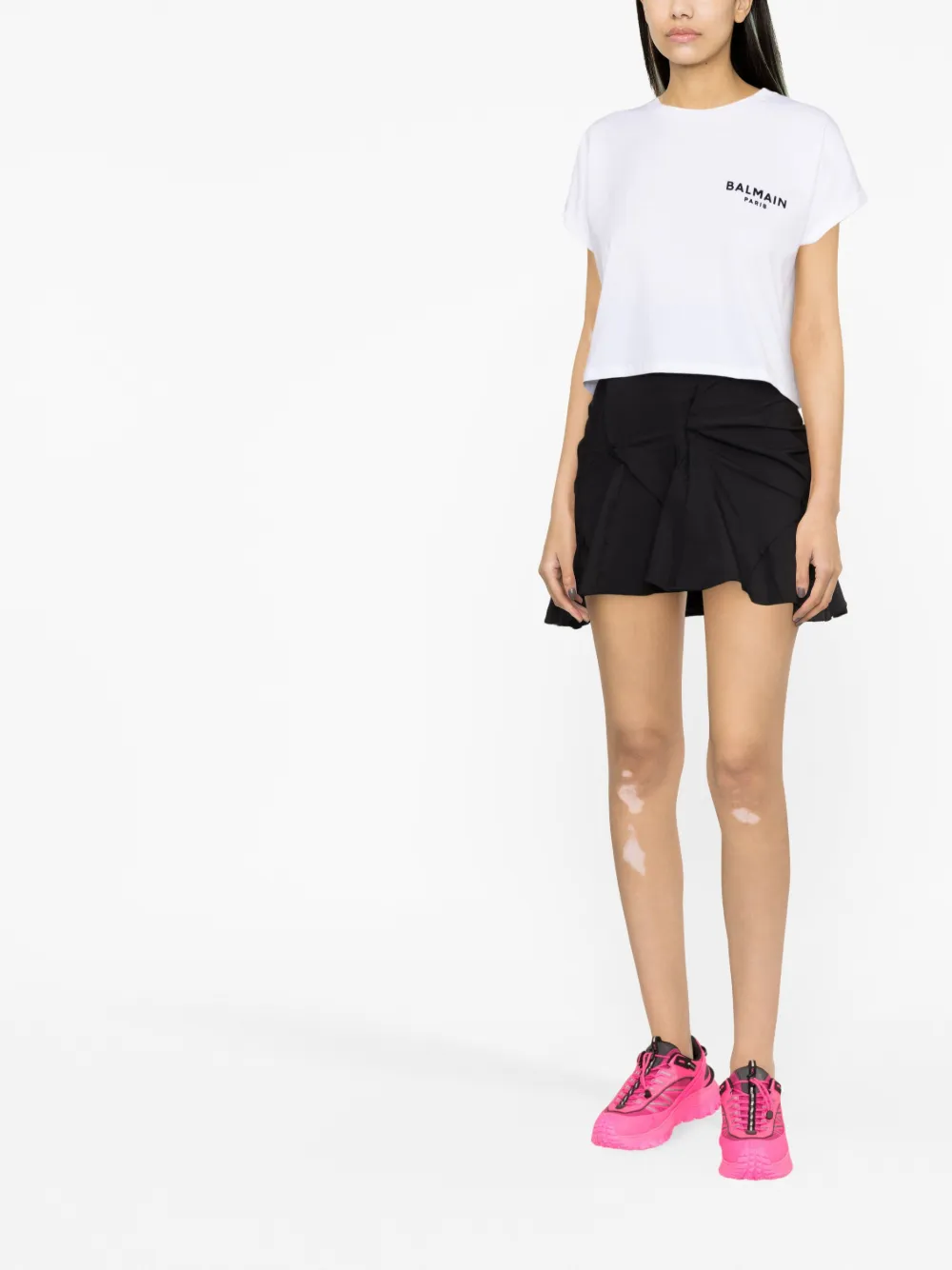 Balmain T-shirt met logoprint - Wit