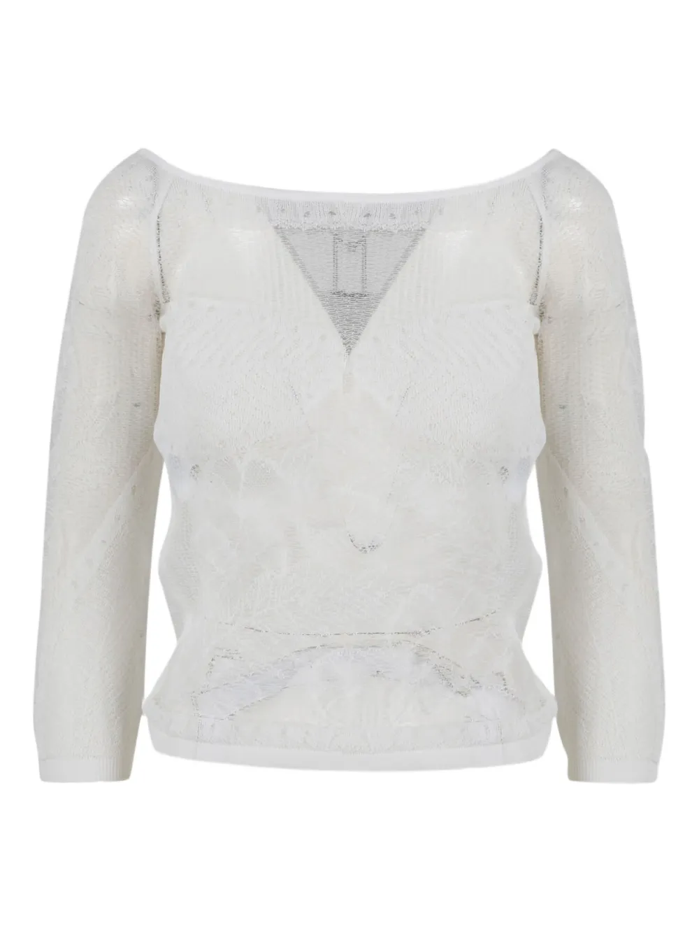 Alberta Ferretti blusa con encaje | blanco | Image 1