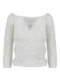 Alberta Ferretti lace blouse - White