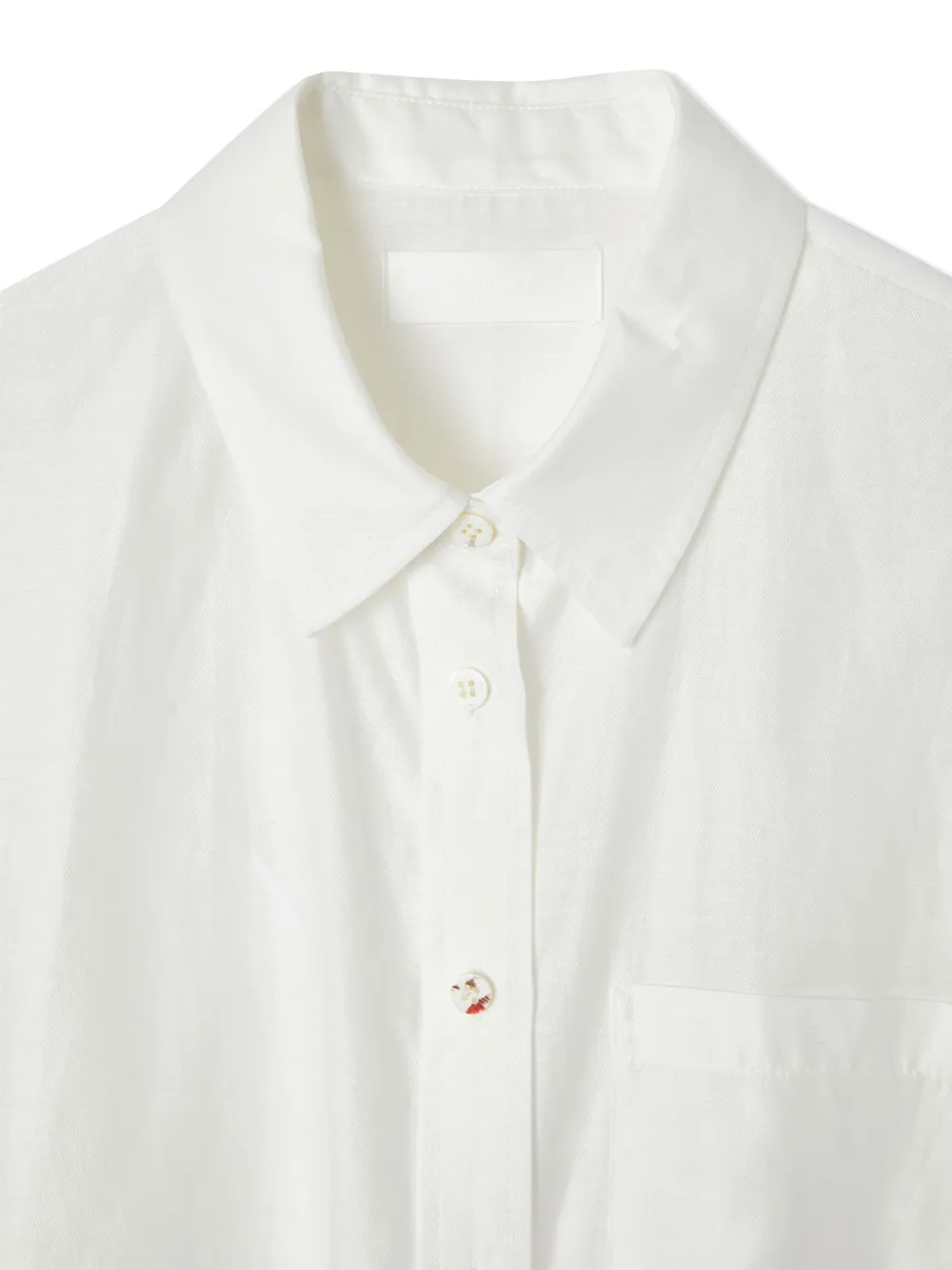 Moussy Vintage Tuck long-sleeve cotton shirt - Wit