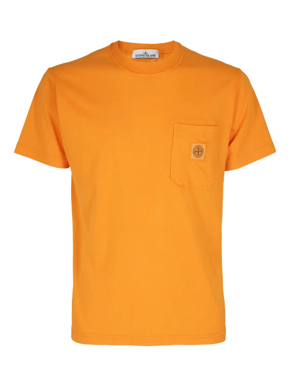 Stone Island T-shirt met zakdetail Oranje