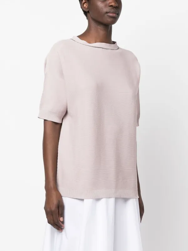 Fabiana Filippi ボールチェーン ニットトップ | ピンク | FARFETCH JP