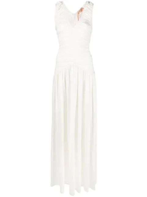 Nº21 ruched-detailing long dress
