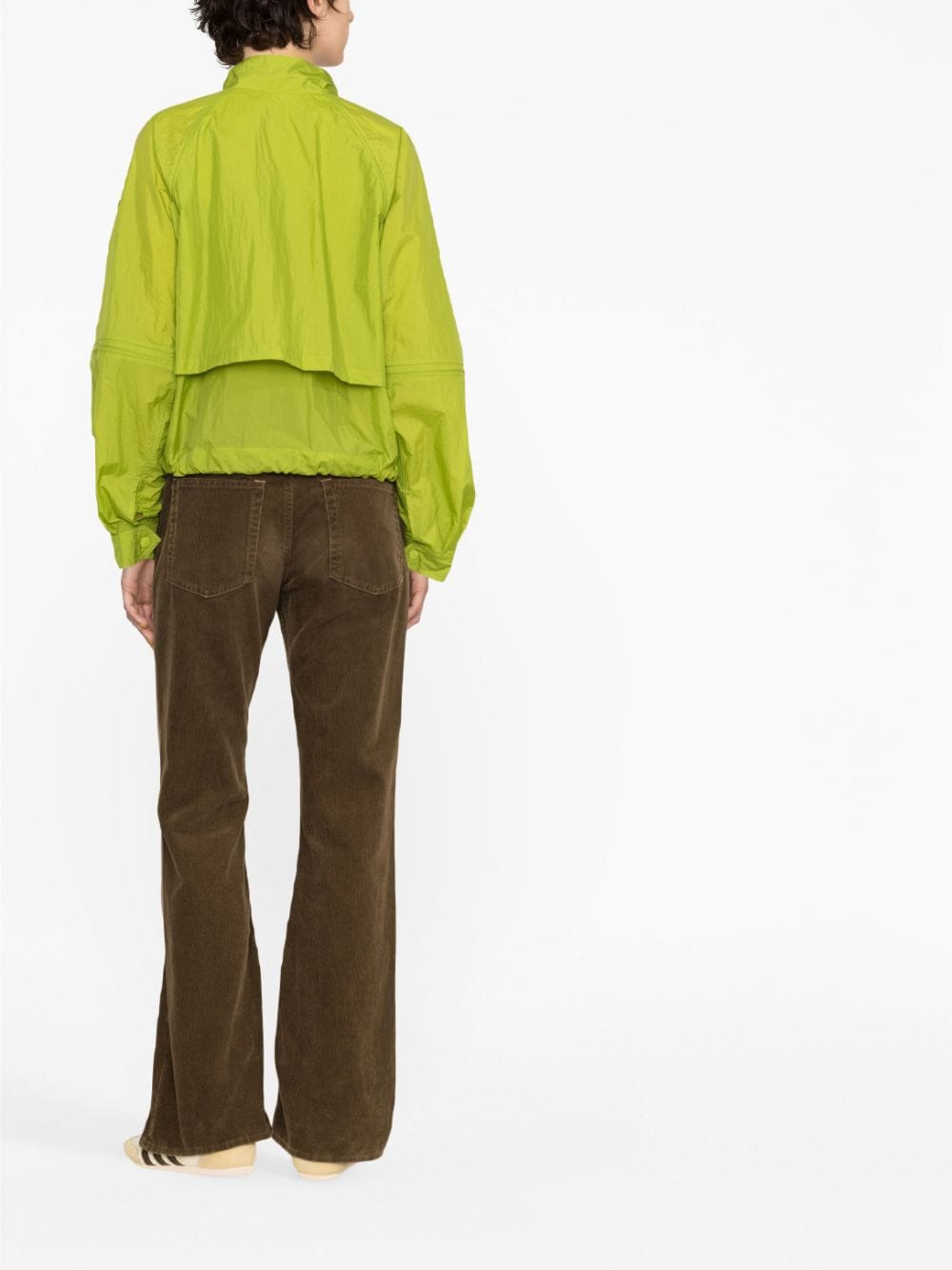 Shop Moncler High-neck Lightweight Jacket In Green