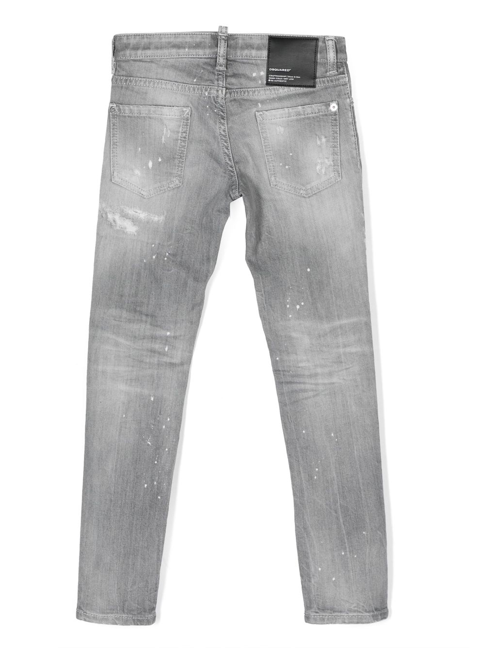 DSQUARED2 KIDS Gerafelde jeans - Grijs