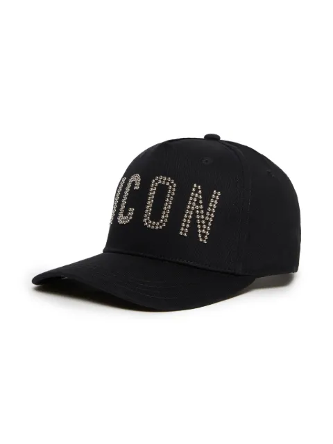 Dsquared2 Kids crystal-embellished cotton cap