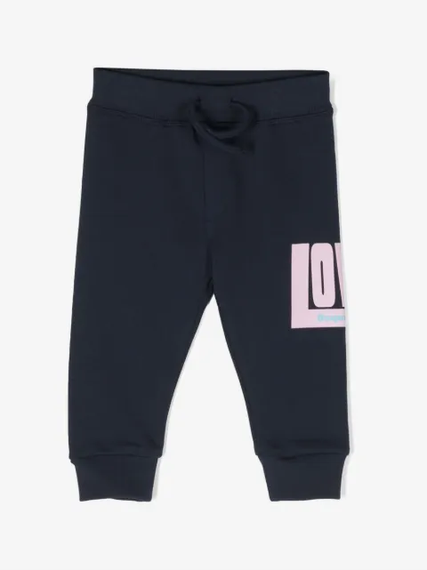 DSQUARED2 KIDS pantalon de jogging en coton à logo imprimé