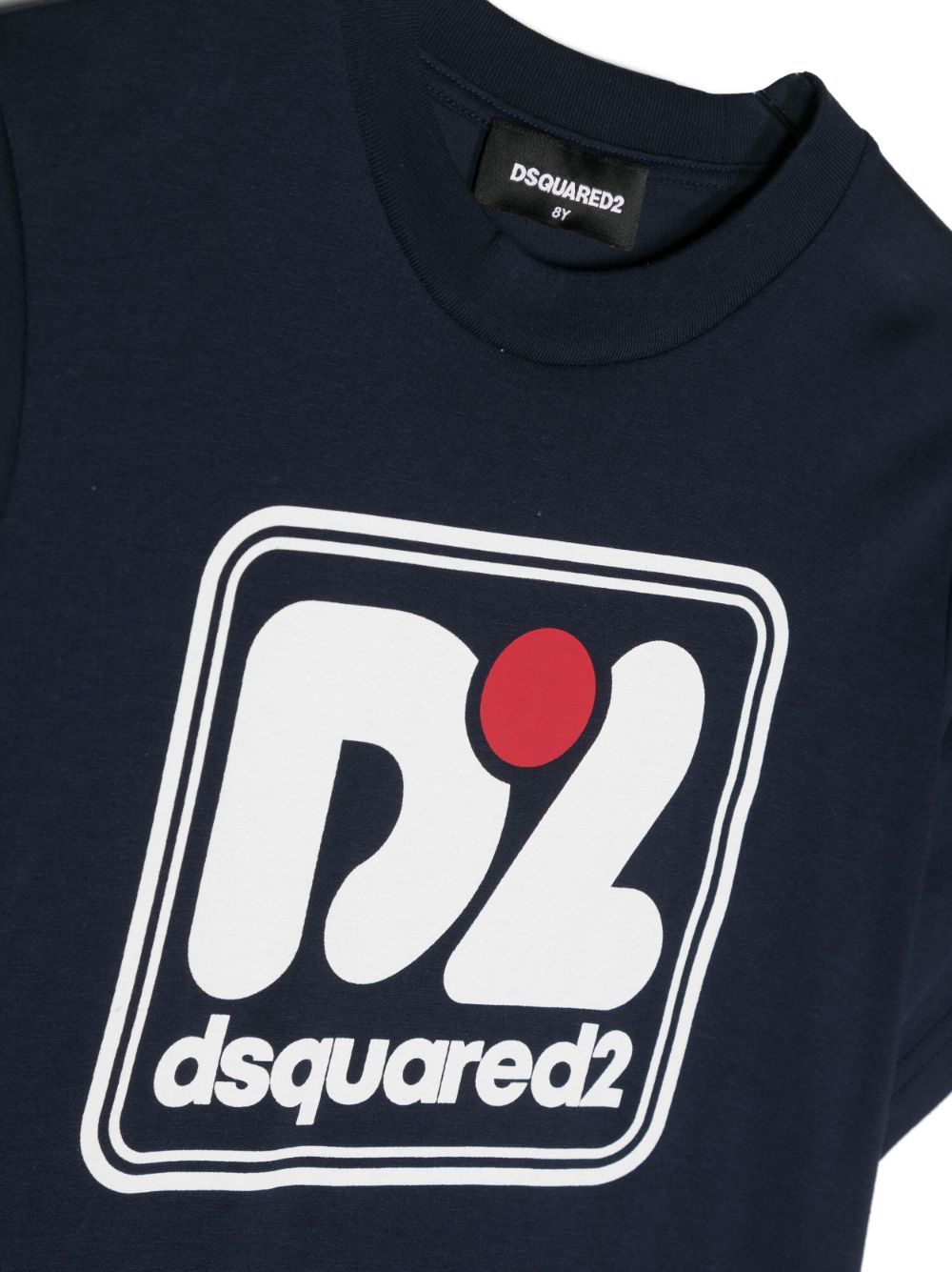 Shop Dsquared2 Logo-print Short-sleeve T-shirt In Blue