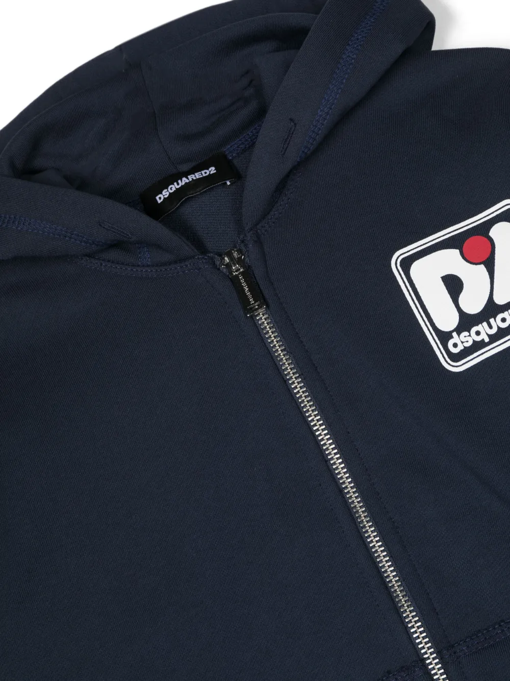  Dsquared2 Kids Logo-patch Hoodie - Blue 