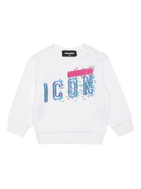 Dsquared2 Kids 아이콘 로고 프린트 스웨트셔츠