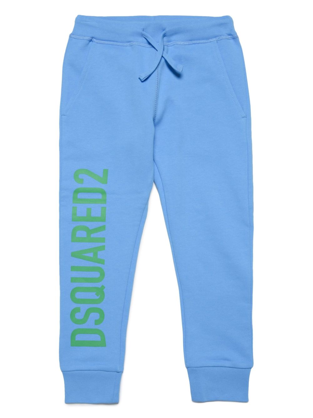 DSQUARED2 KIDS logo-print drawstring track pants - Blue