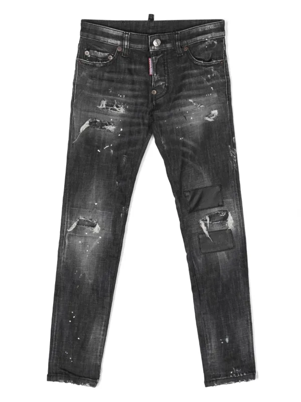 Good American ripped-detail Denim Jeans - Farfetch