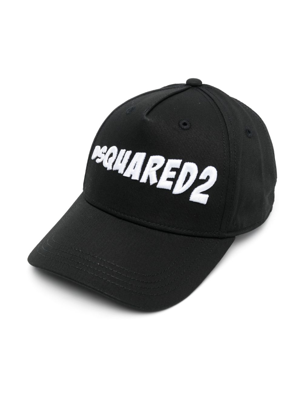 DSQUARED2 KIDS logo-embroidered cotton baseball cap - Black