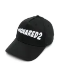 DSQUARED2 KIDS logo-embroidered cotton baseball cap - Black