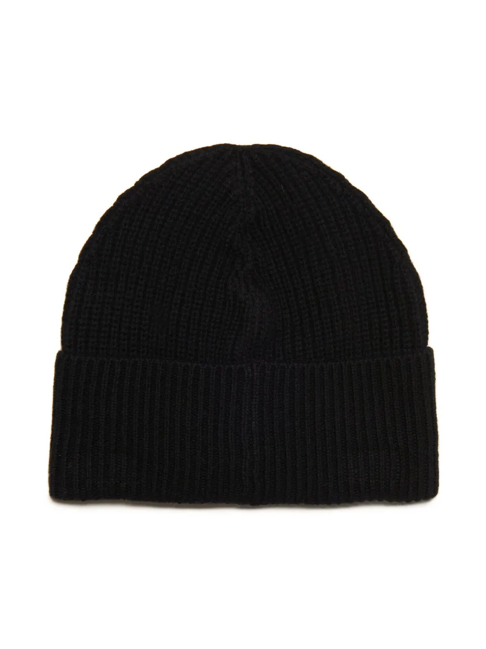 Shop Dsquared2 Logo-patch Ribbed Beanie In Black