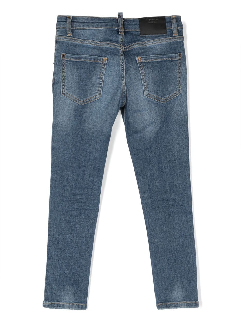 Shop Dsquared2 Logo-patch Jeans In Blue