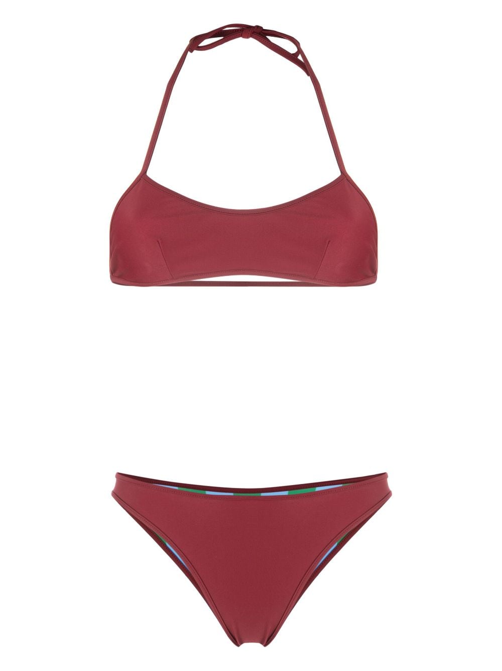 sunnei bikini réversible à design réversible - rouge
