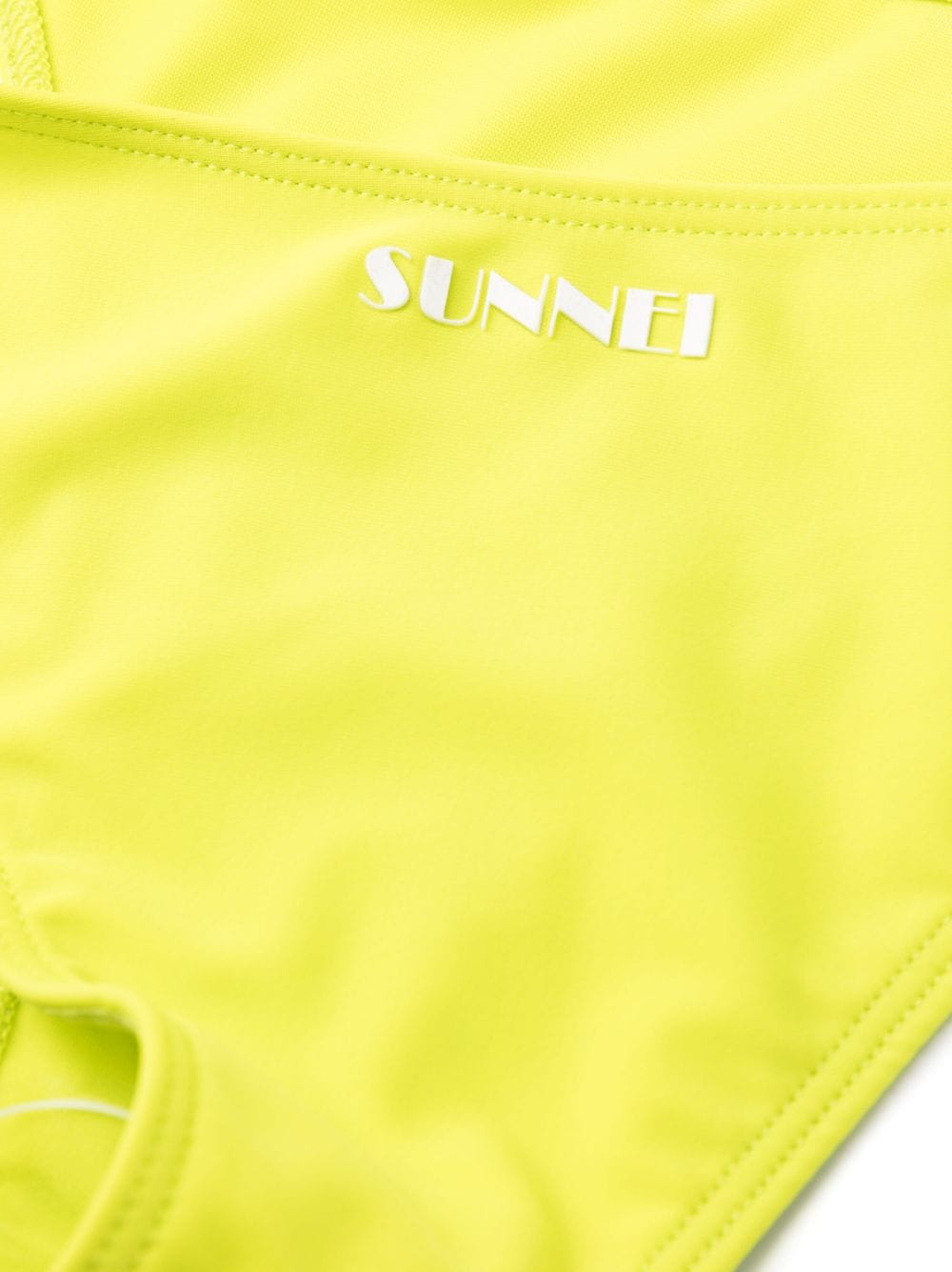 Sunnei Bikini met logoprint Groen