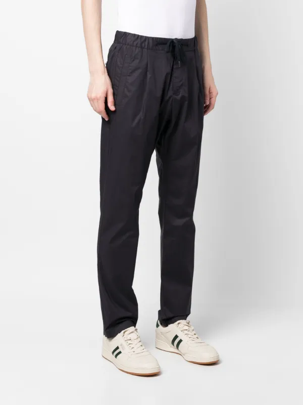 HERNO ロゴ リンクルド エフェクト ドローストリング パンツ HERNO ロゴ リンクルド エフェクト ドローストリング パンツ