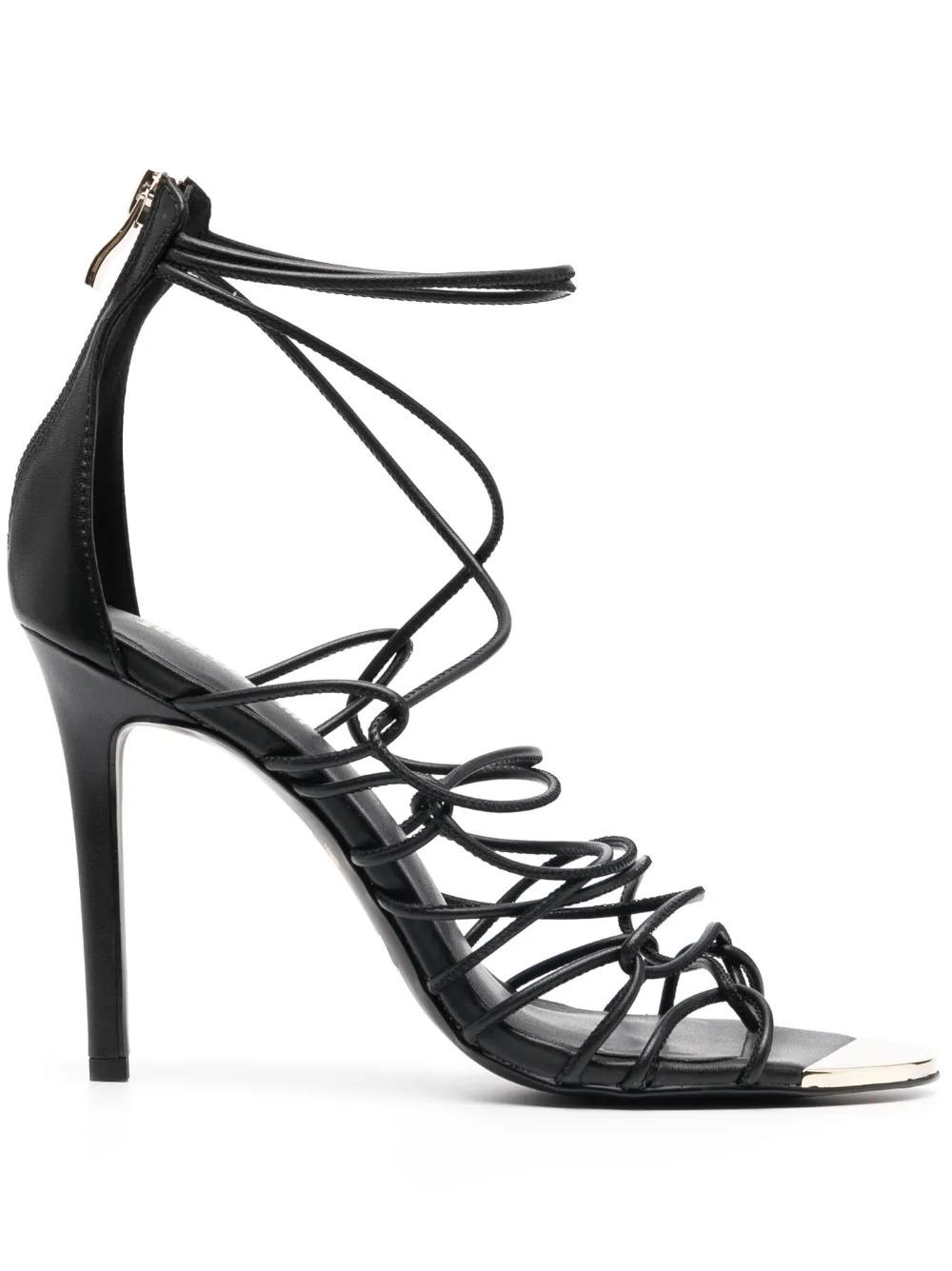 JUST CAVALLI 120MM LEATHER SANDALS