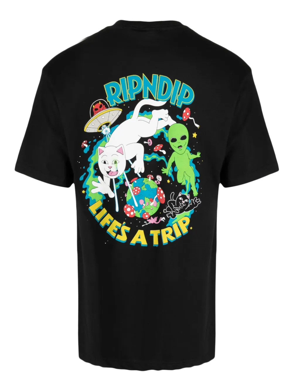 Ripndip T-shirt met print - Zwart