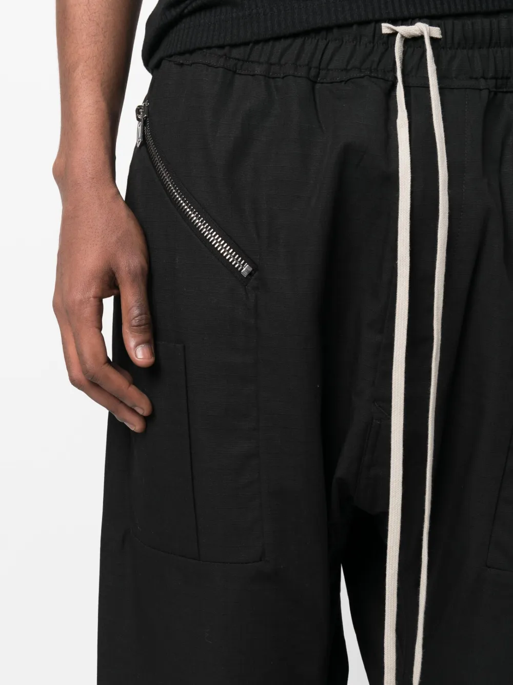 Rick Owens DRKSHDW drawstring-waistband Cropped Trousers - Farfetch