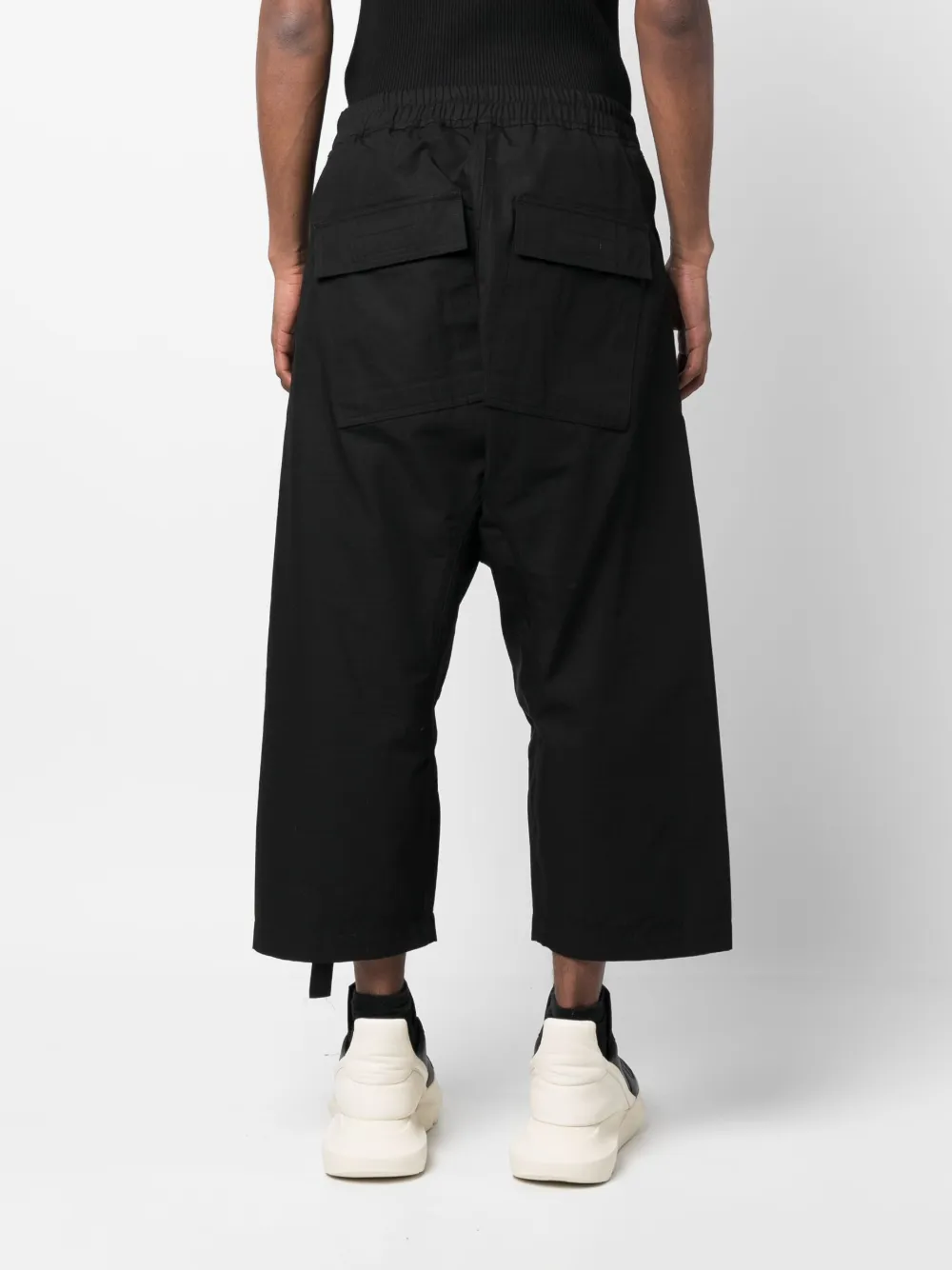 Rick Owens DRKSHDW drawstring-waistband Cropped Trousers - Farfetch