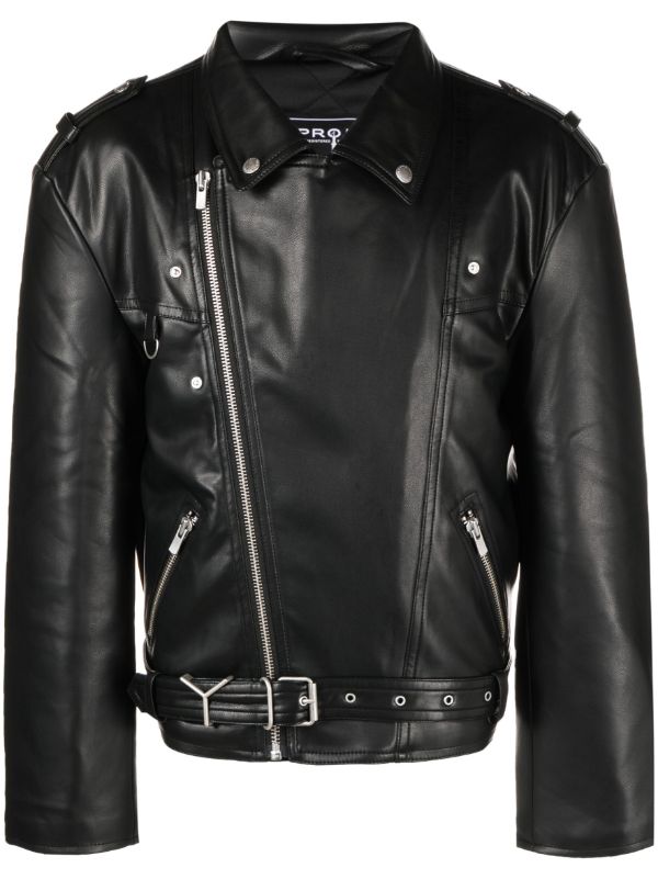 Y/Project Twisted Lapel Biker Jacket - Farfetch