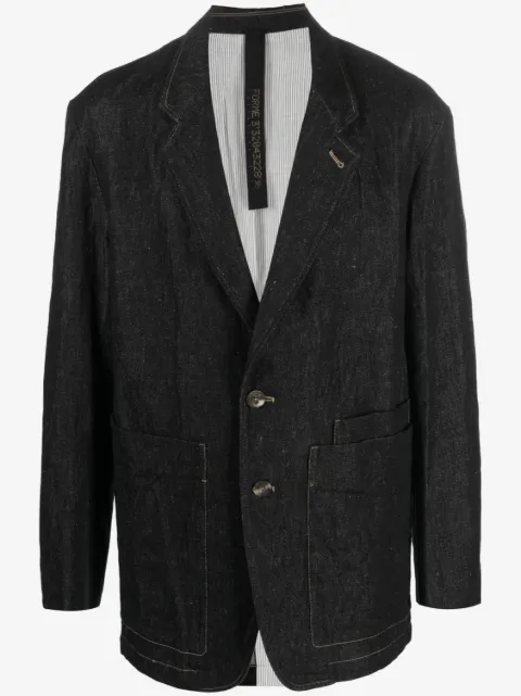 Forme D'expression blazer en jean à poches plaquées