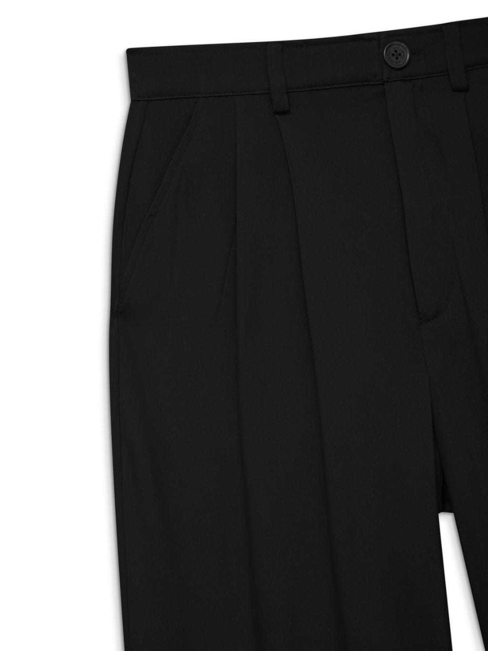 Shop Anine Bing Carrie Straight-leg Tailored Trousers In Black