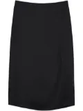 ANINE BING Jolin silk midi skirt - Black