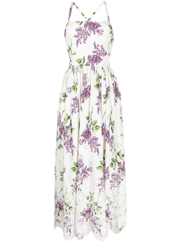 Elie saab discount white floral dress