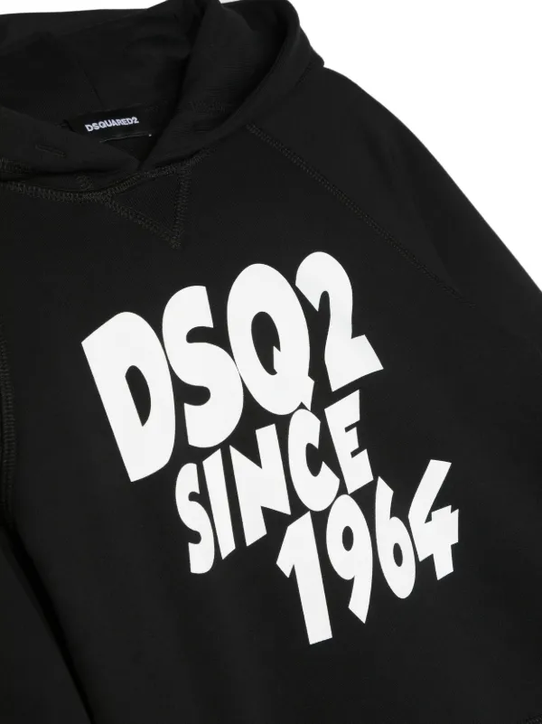 関税送料込★DSQUARED2 ロゴパーカー 関税送料込【DSQUARED2】ロゴプリント ジップパーカー